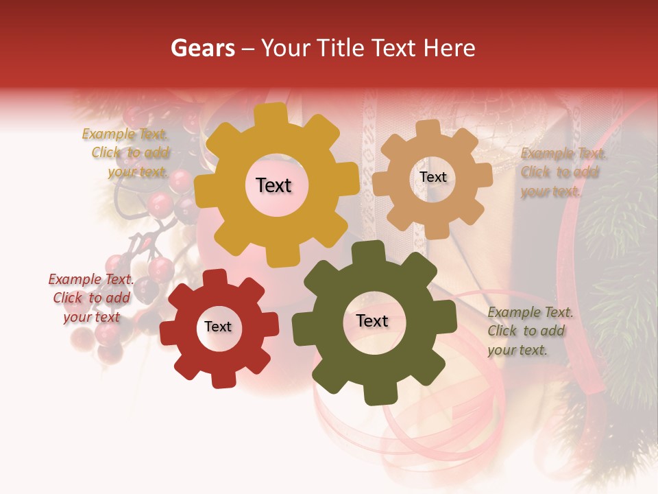 Ornate Branch Background PowerPoint Template