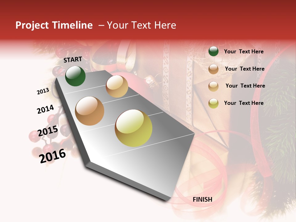 Ornate Branch Background PowerPoint Template