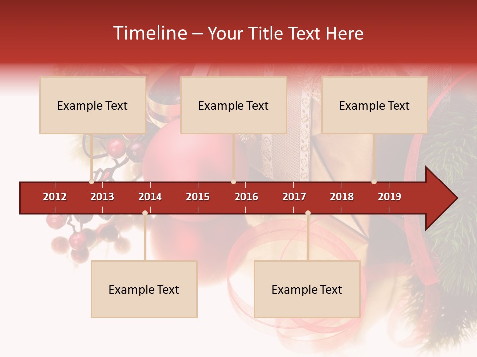 Ornate Branch Background PowerPoint Template