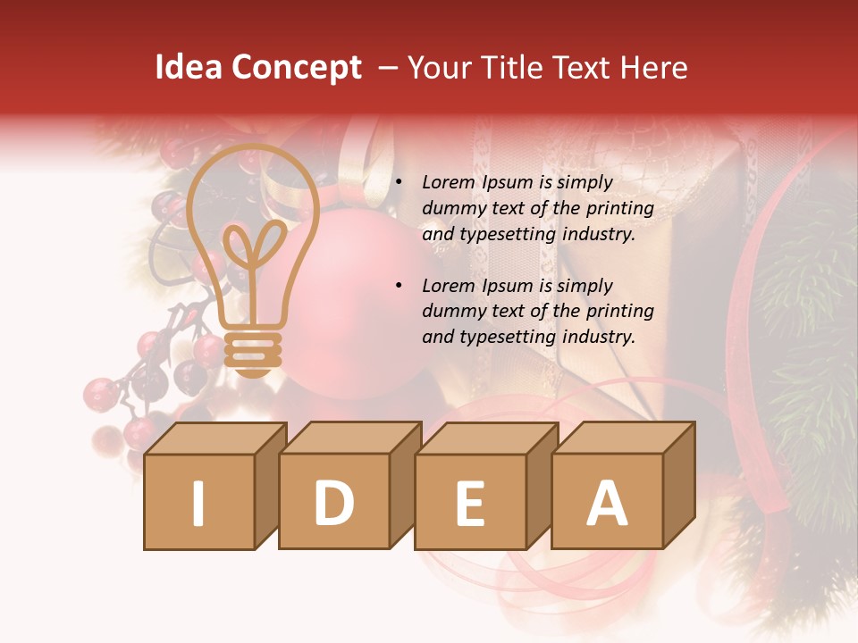 Ornate Branch Background PowerPoint Template