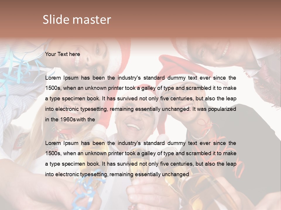 Portrait Gathering Cap PowerPoint Template