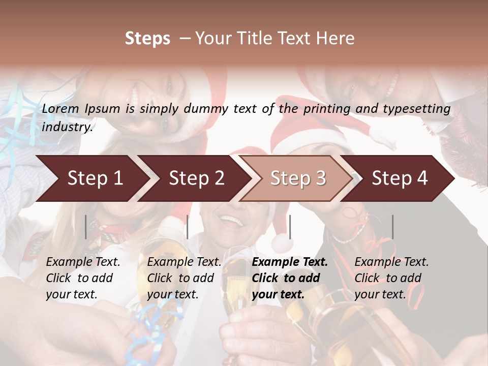 Portrait Gathering Cap PowerPoint Template