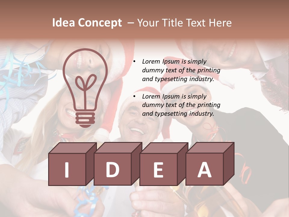 Portrait Gathering Cap PowerPoint Template