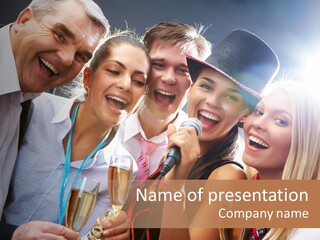 Occasion Voice Smiling PowerPoint Template