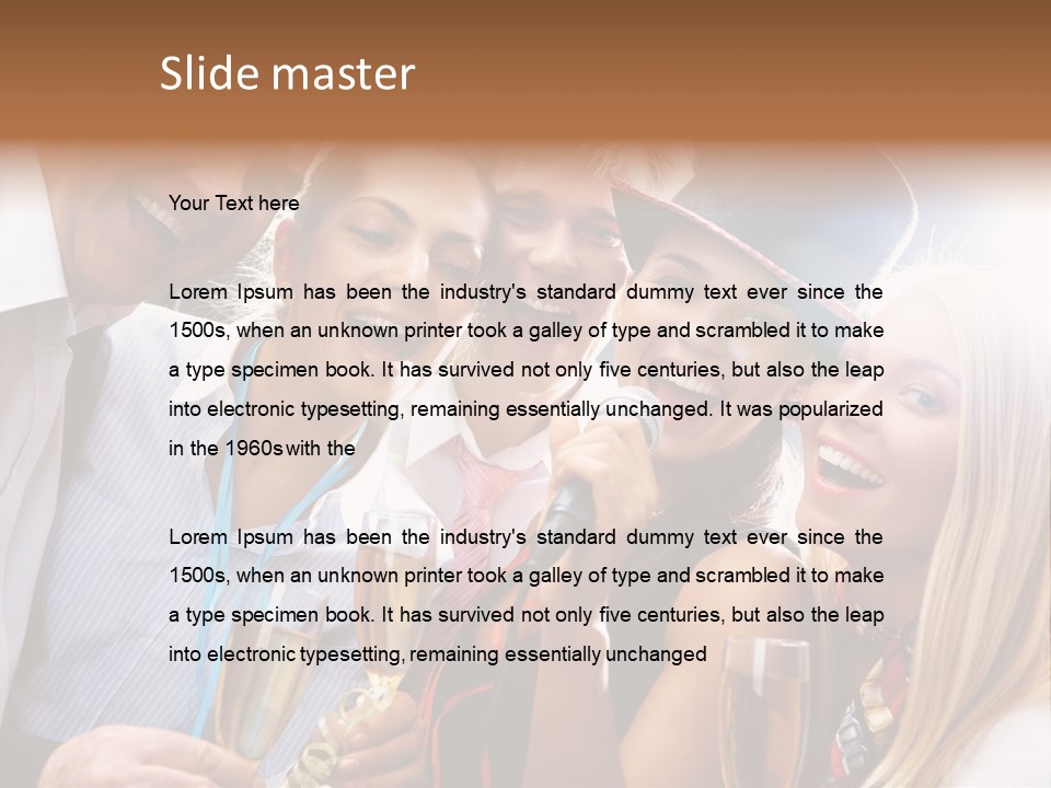 Occasion Voice Smiling PowerPoint Template