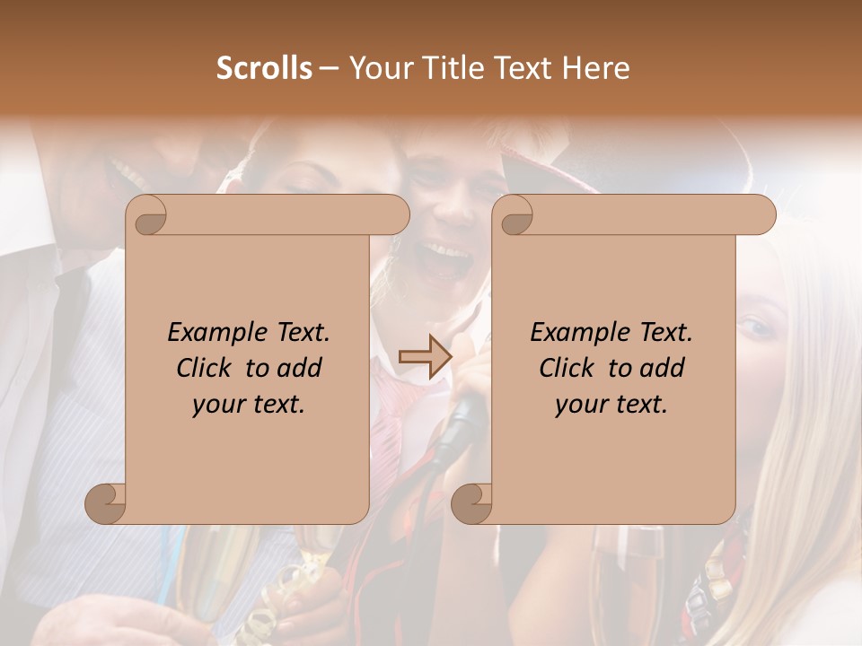 Occasion Voice Smiling PowerPoint Template
