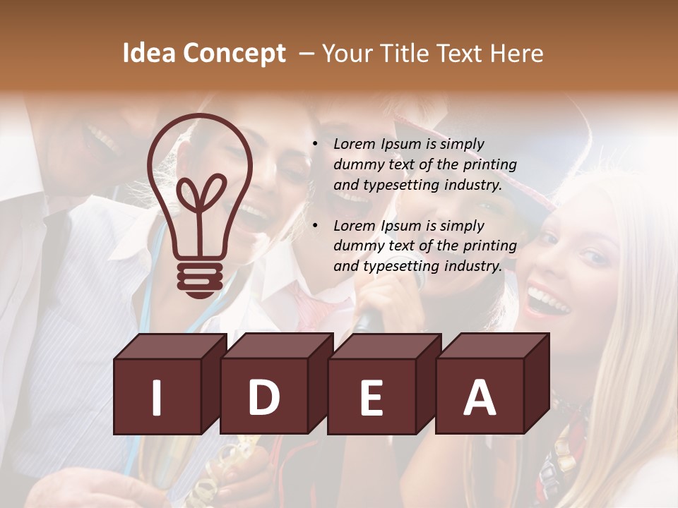 Occasion Voice Smiling PowerPoint Template