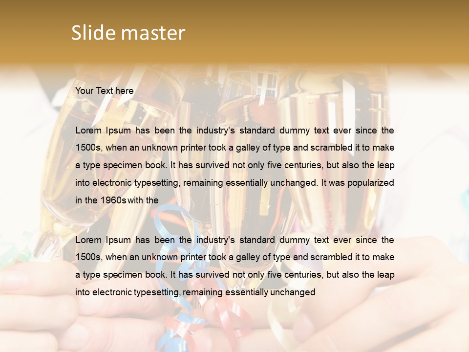 Party Tradition Male PowerPoint Template