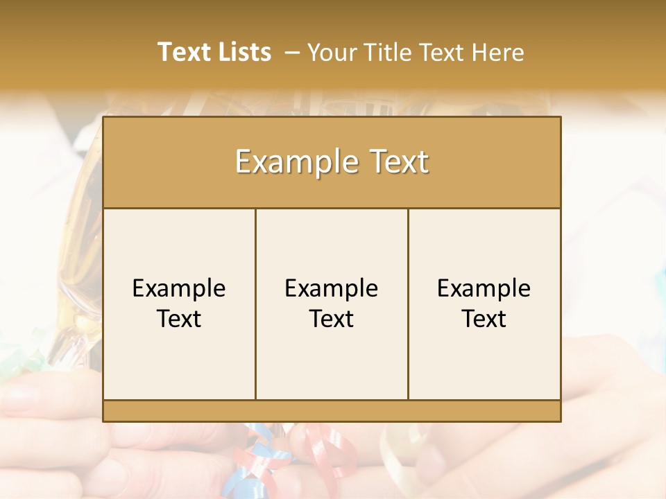 Party Tradition Male PowerPoint Template