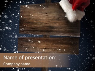 Old Santa Copy Space PowerPoint Template