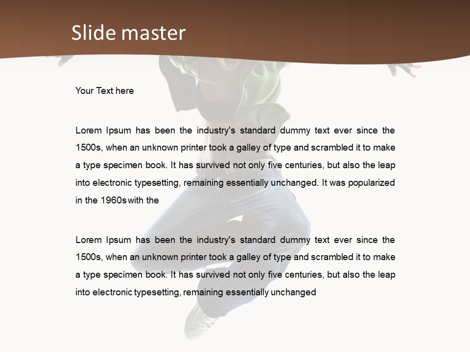 Dancer Elegance Acrobat PowerPoint Template