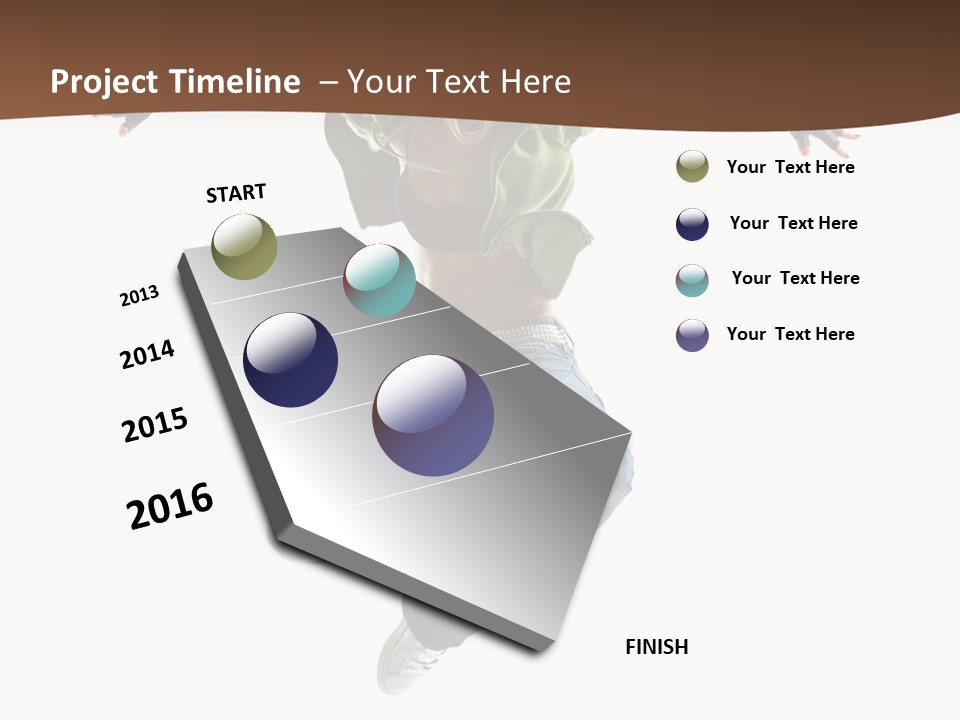 Dancer Elegance Acrobat PowerPoint Template