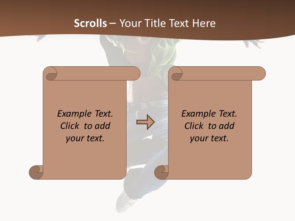 Dancer Elegance Acrobat PowerPoint Template