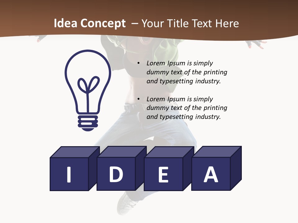 Dancer Elegance Acrobat PowerPoint Template