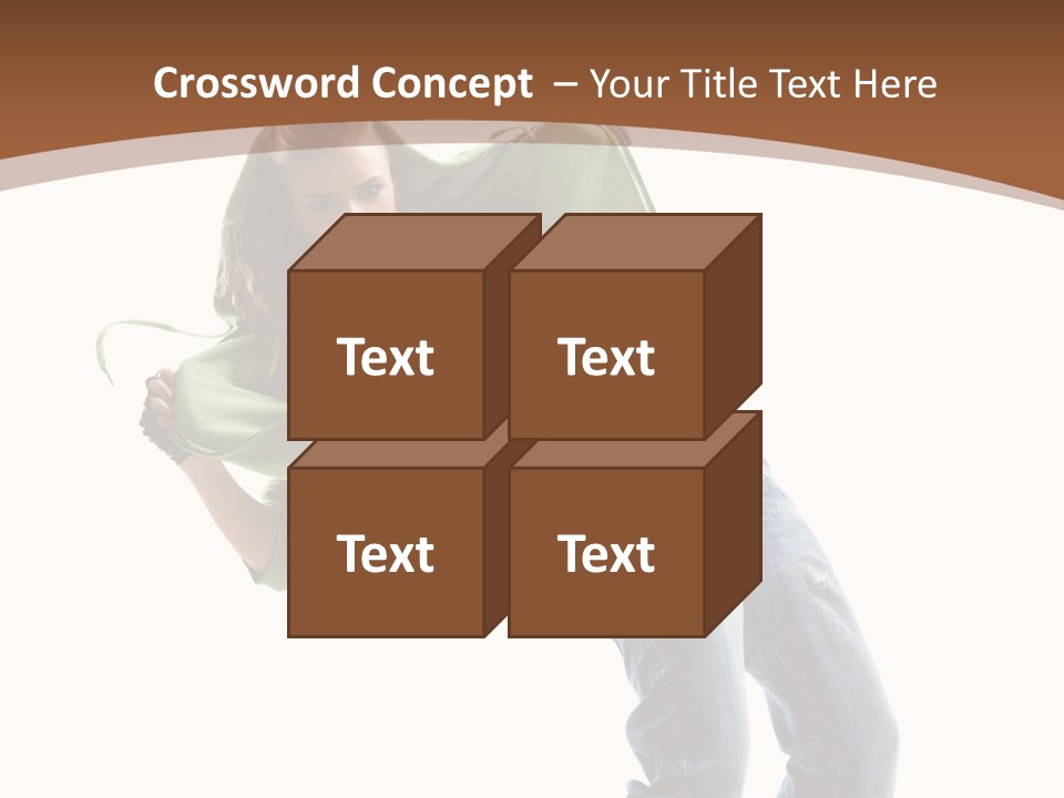 Grace Posing White PowerPoint Template