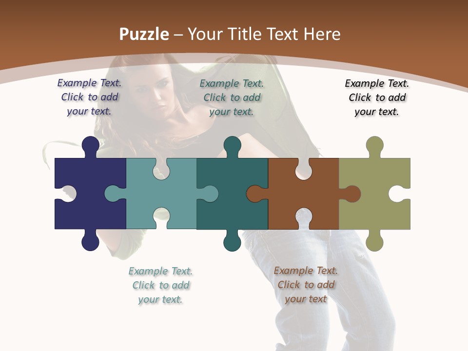 Grace Posing White PowerPoint Template