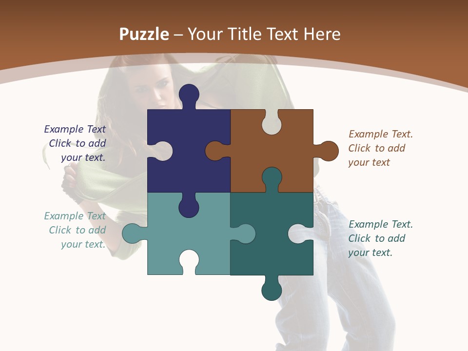 Grace Posing White PowerPoint Template