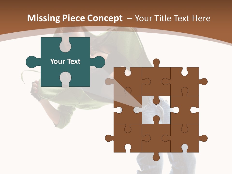 Grace Posing White PowerPoint Template