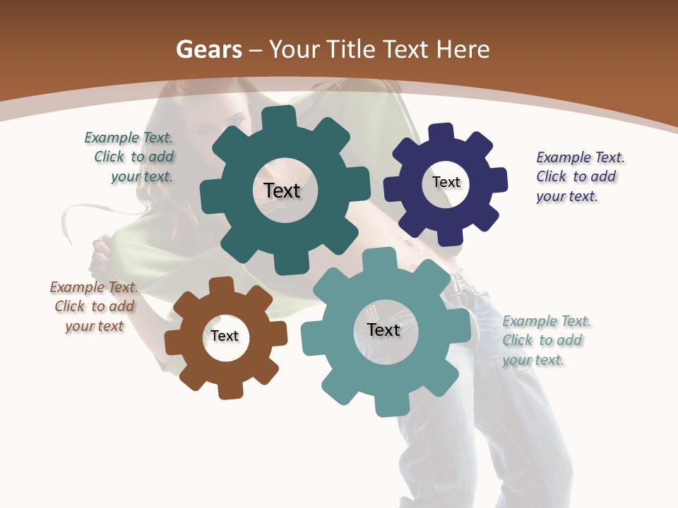 Grace Posing White PowerPoint Template