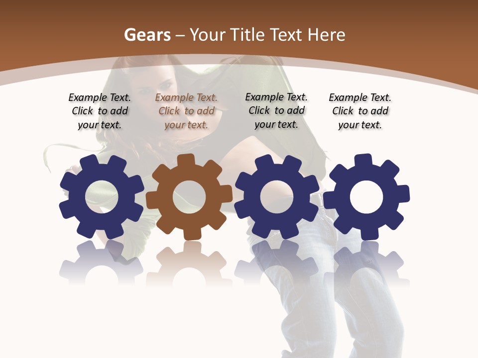 Grace Posing White PowerPoint Template