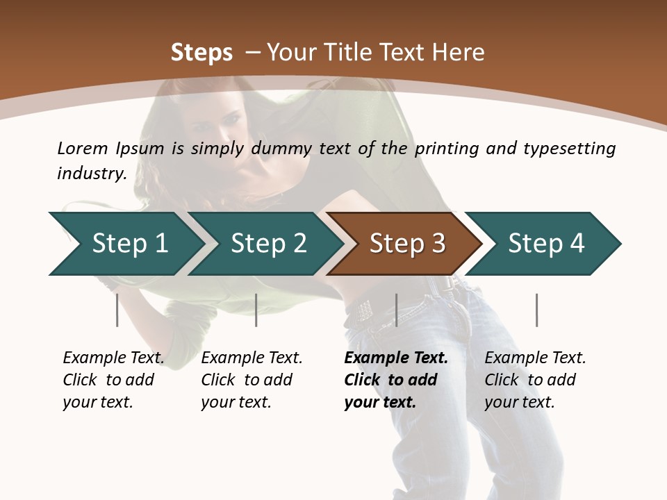Grace Posing White PowerPoint Template