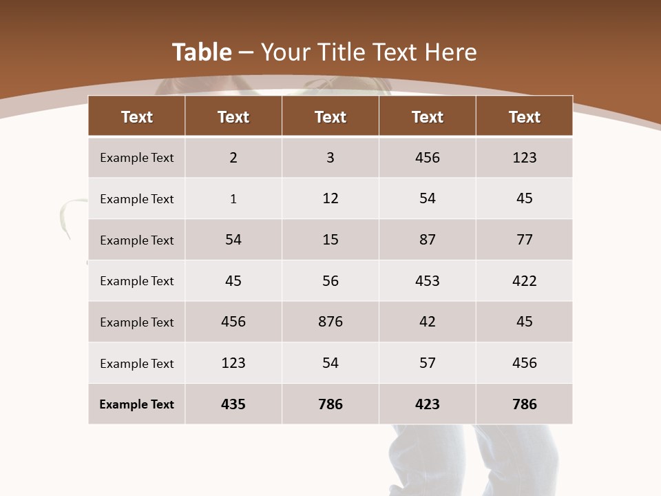Grace Posing White PowerPoint Template