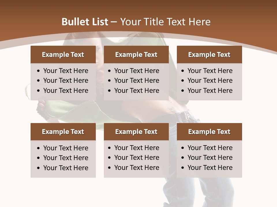 Grace Posing White PowerPoint Template