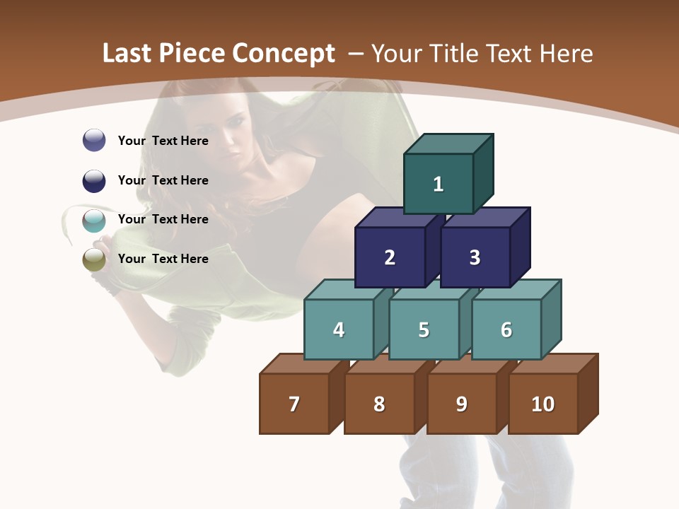 Grace Posing White PowerPoint Template