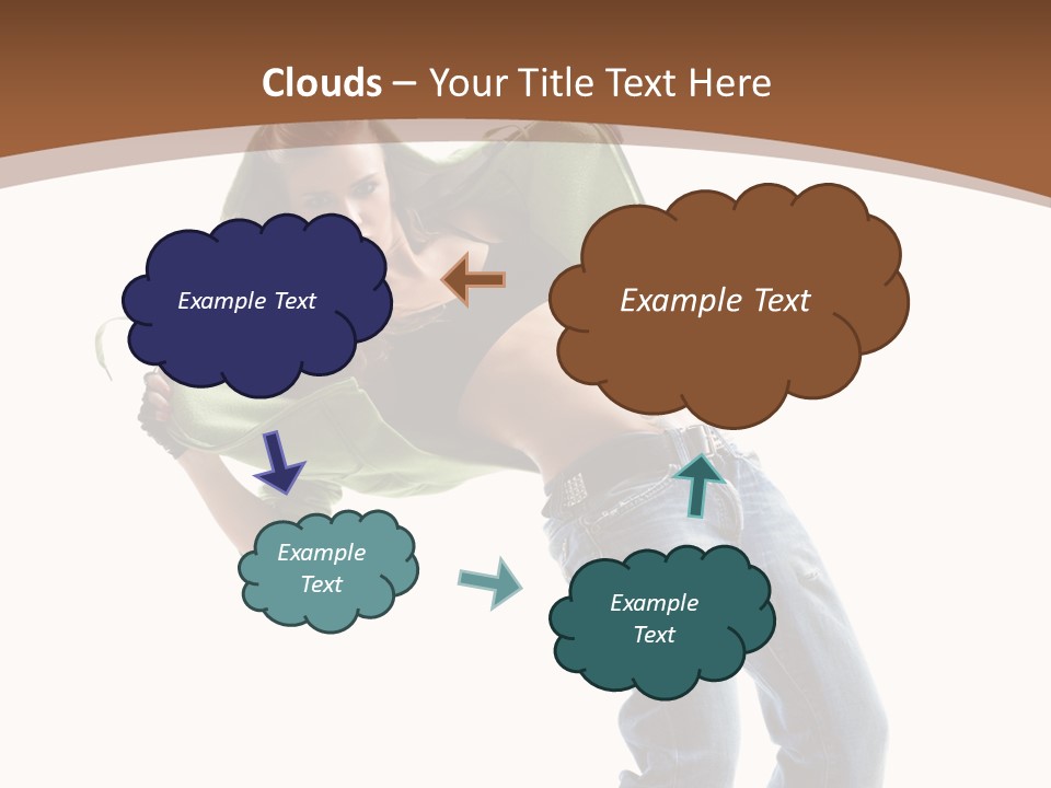 Grace Posing White PowerPoint Template