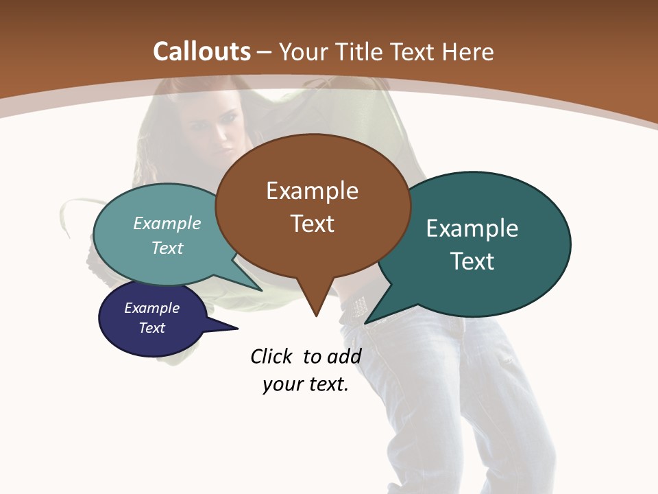 Grace Posing White PowerPoint Template