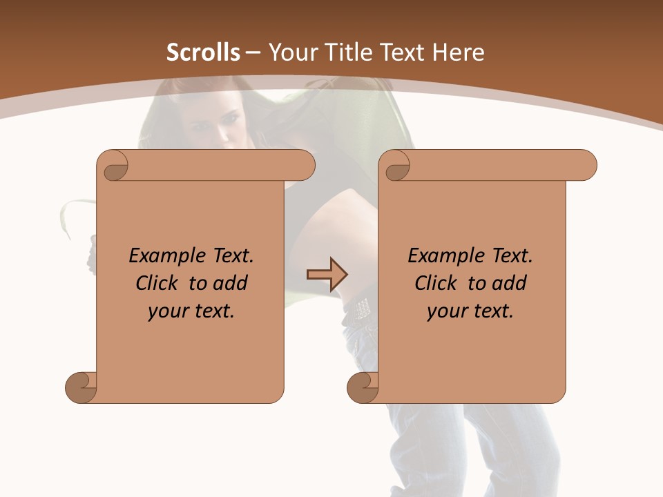 Grace Posing White PowerPoint Template