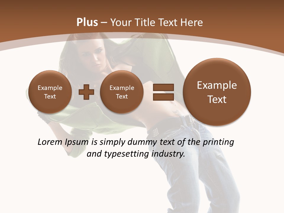 Grace Posing White PowerPoint Template