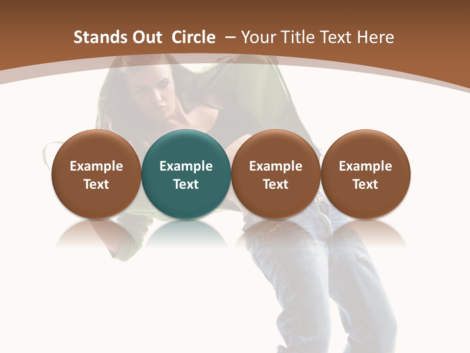 Grace Posing White PowerPoint Template