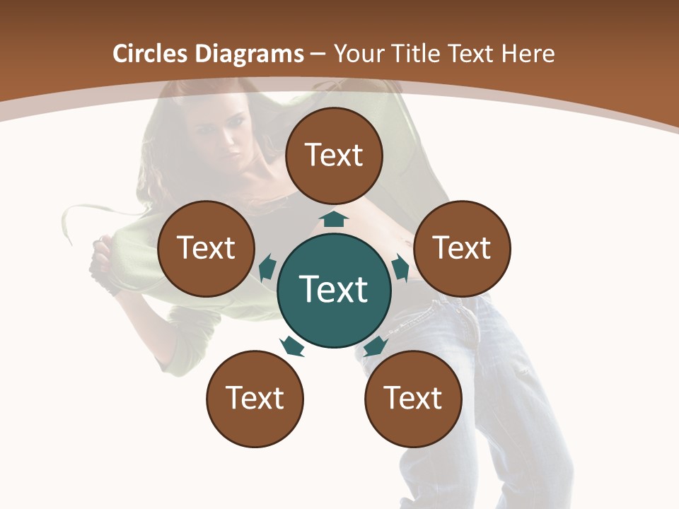 Grace Posing White PowerPoint Template