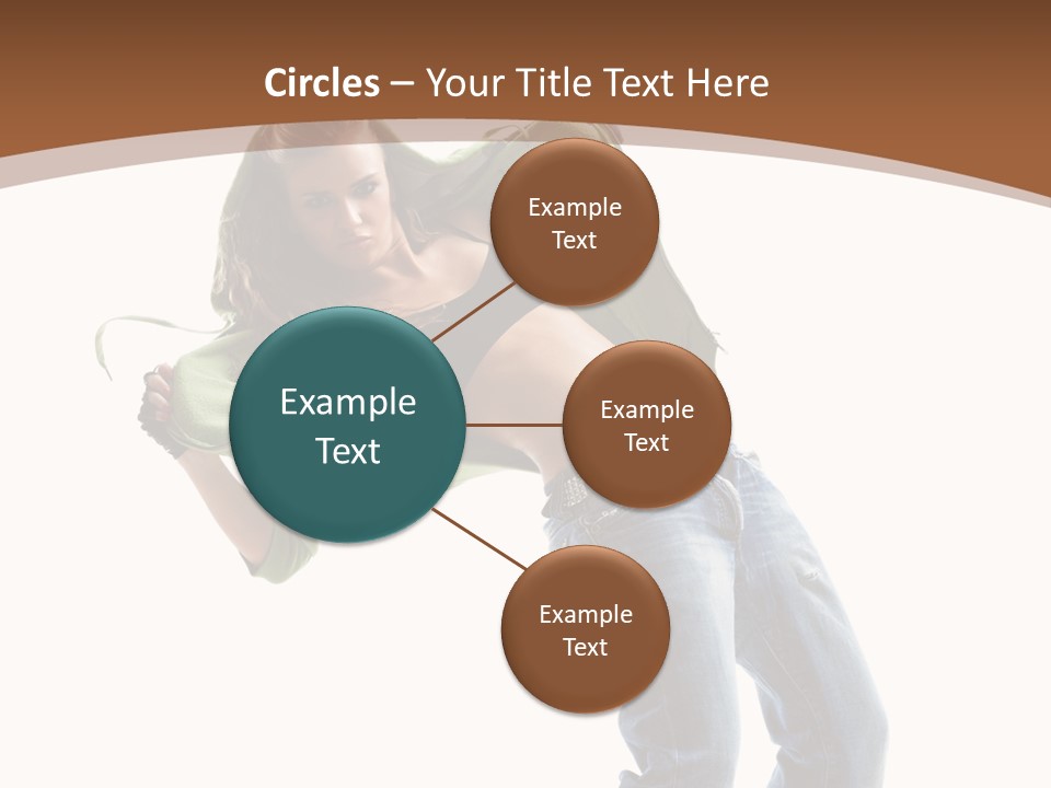 Grace Posing White PowerPoint Template