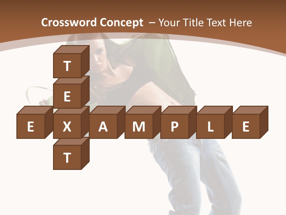 Grace Posing White PowerPoint Template