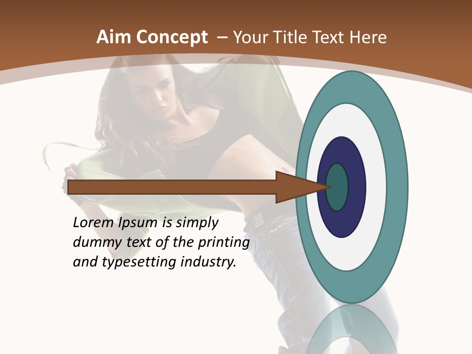 Grace Posing White PowerPoint Template