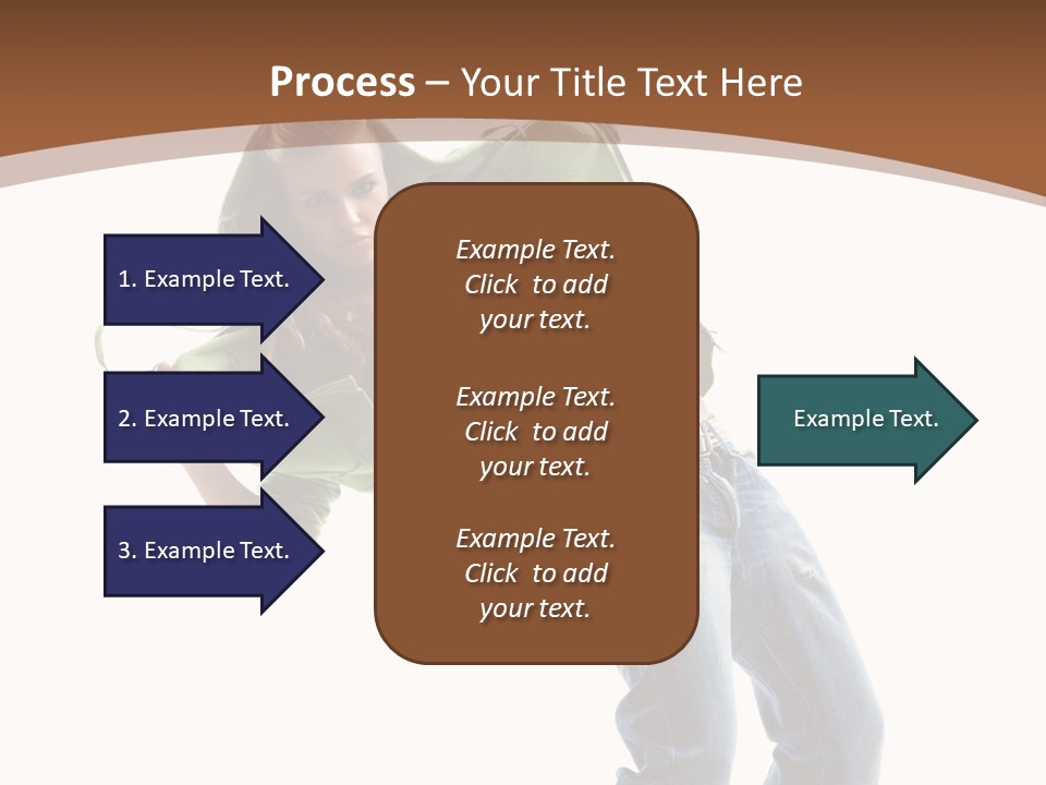 Grace Posing White PowerPoint Template