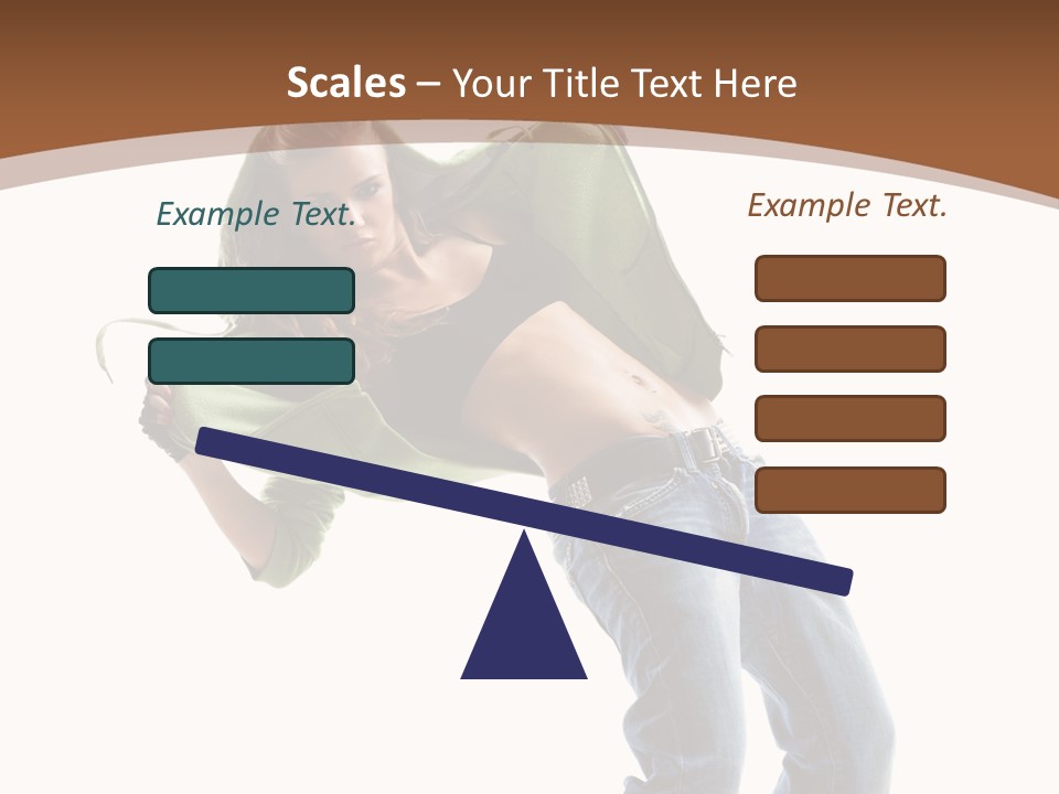 Grace Posing White PowerPoint Template