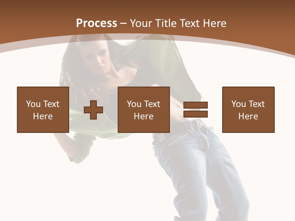 Grace Posing White PowerPoint Template