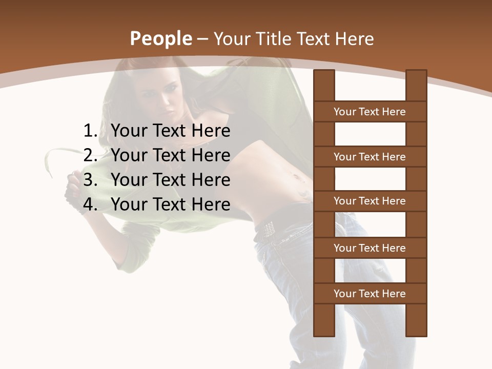 Grace Posing White PowerPoint Template