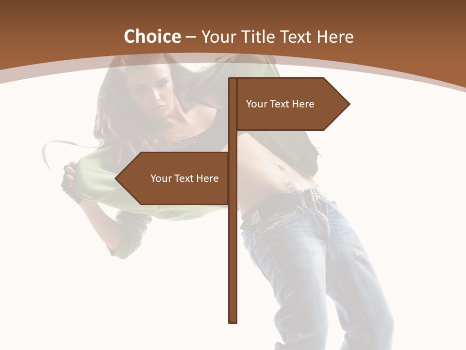 Grace Posing White PowerPoint Template