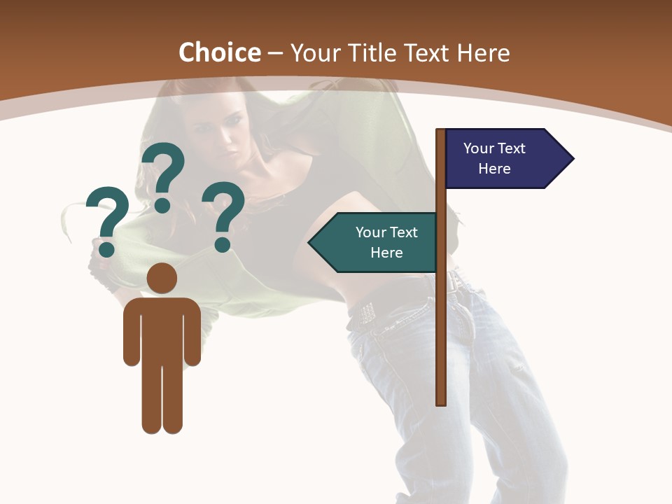 Grace Posing White PowerPoint Template