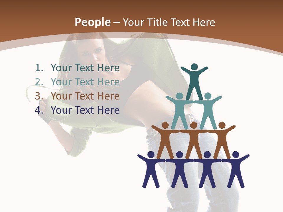 Grace Posing White PowerPoint Template