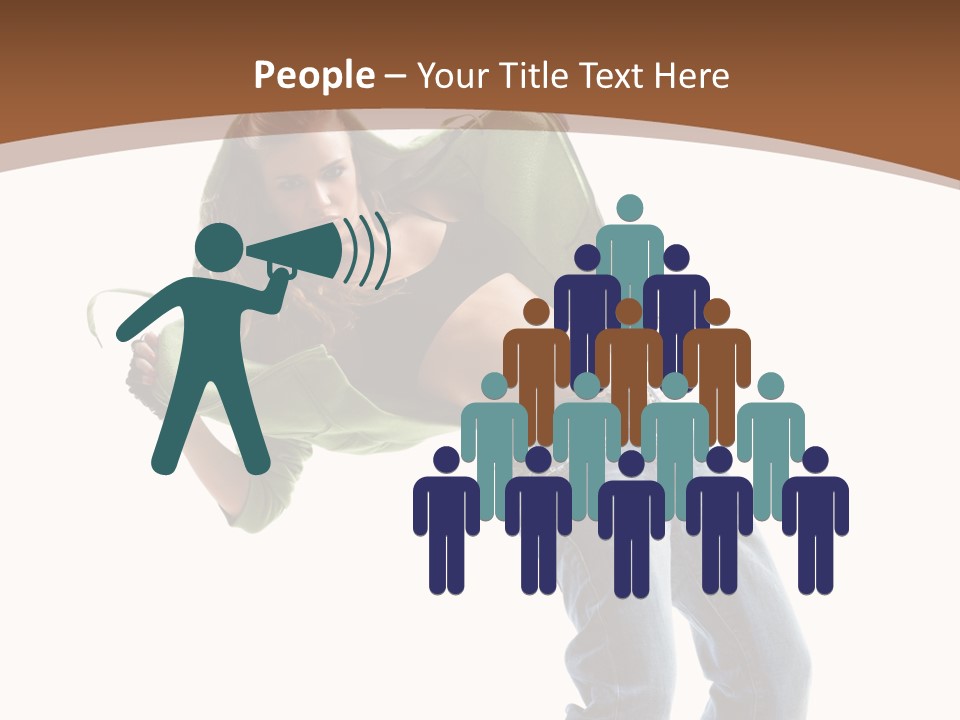 Grace Posing White PowerPoint Template