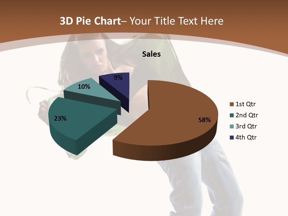 Grace Posing White PowerPoint Template