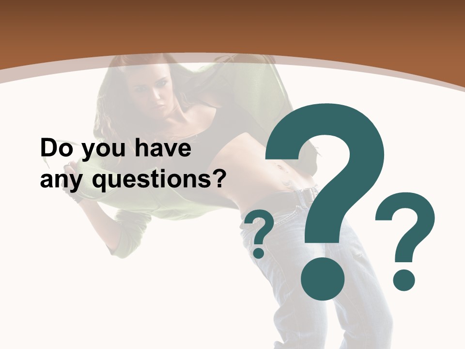 Grace Posing White PowerPoint Template