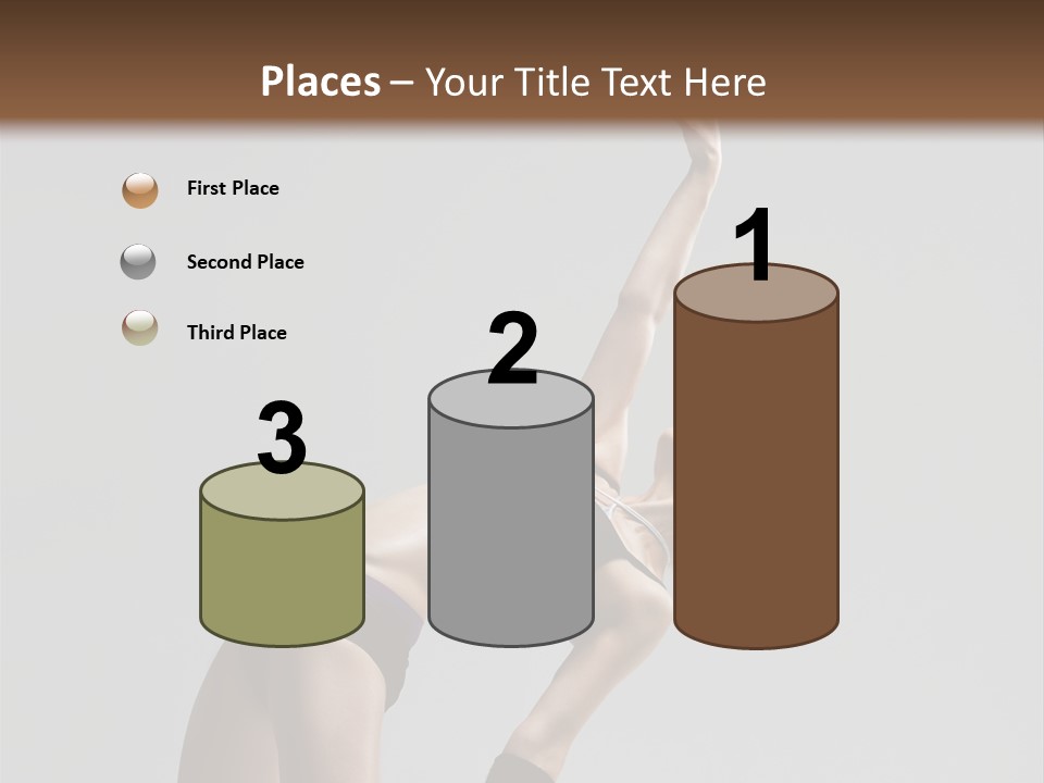 Sensuality Cheerful Jump PowerPoint Template