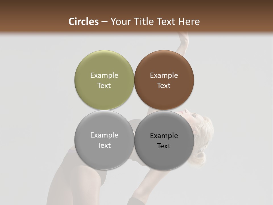 Sensuality Cheerful Jump PowerPoint Template