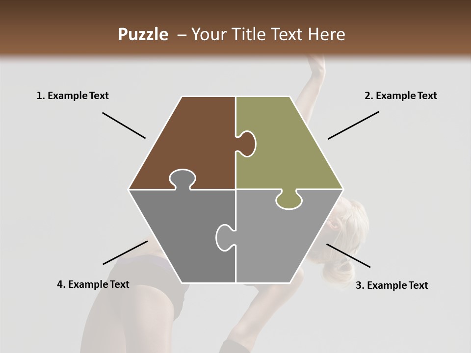 Sensuality Cheerful Jump PowerPoint Template